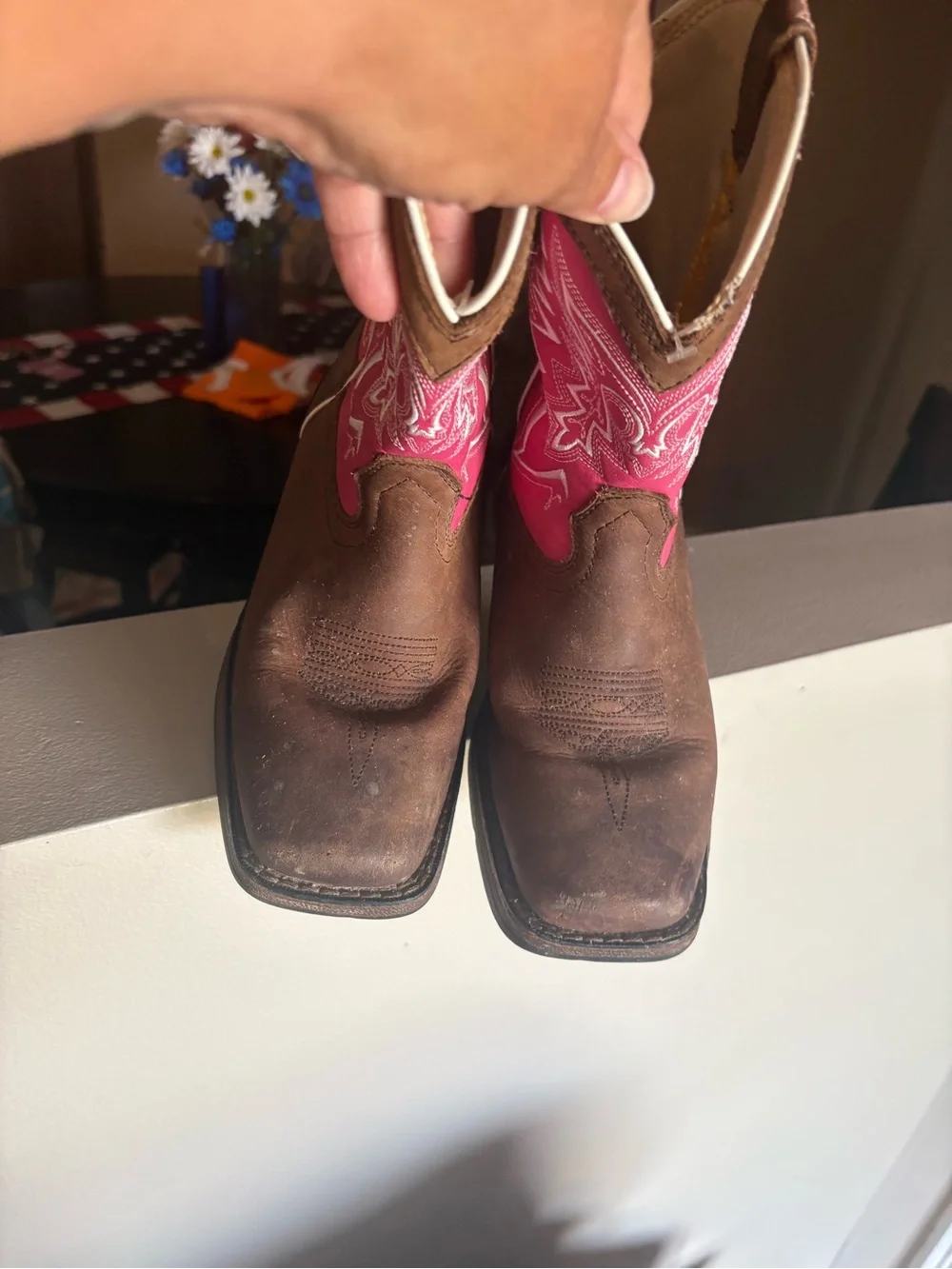 Lil Durango big kid let love fly western boot